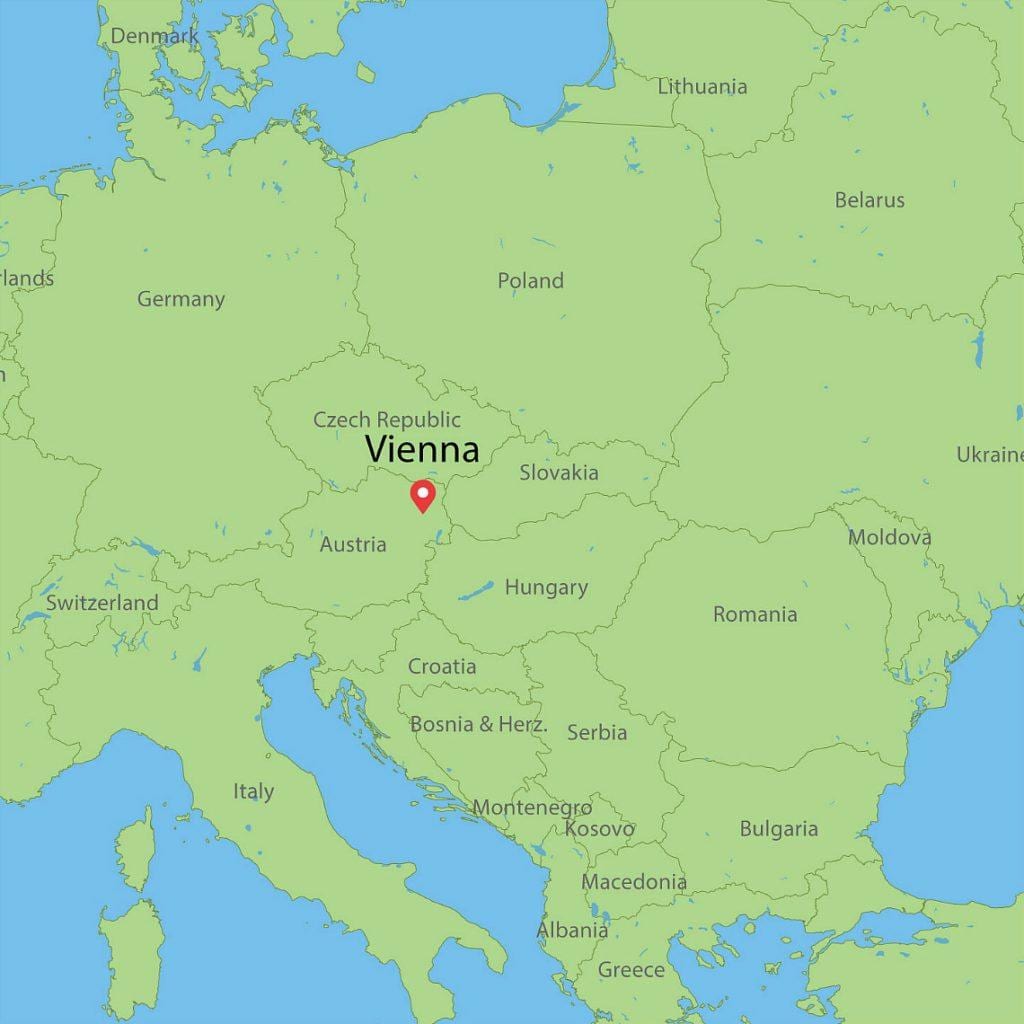 peta vienna austria dan kawasan sekitarnya