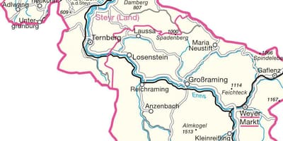 Peta akan tetapi austria 