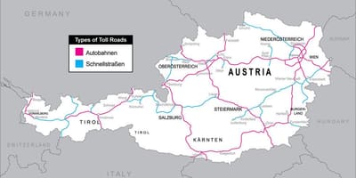 Jalan tol di austria peta