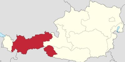Austria percutian peta