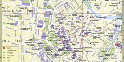 Peta vienna austria tarikan pelancong
